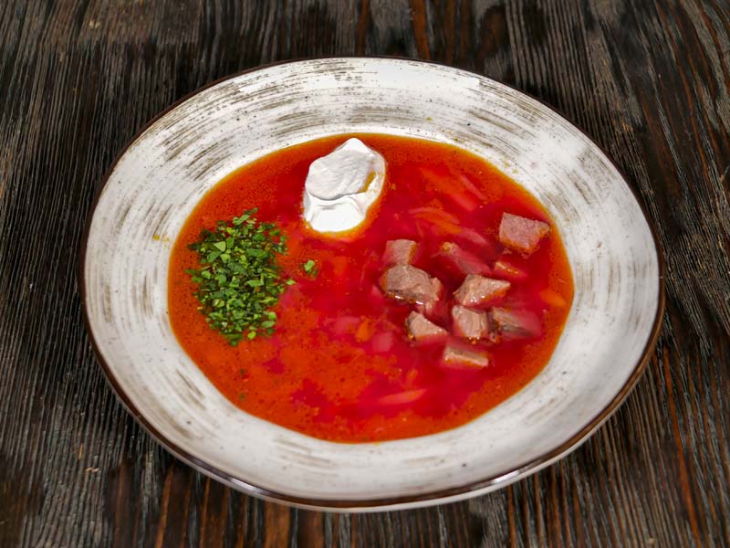 Борщ с говядиной 